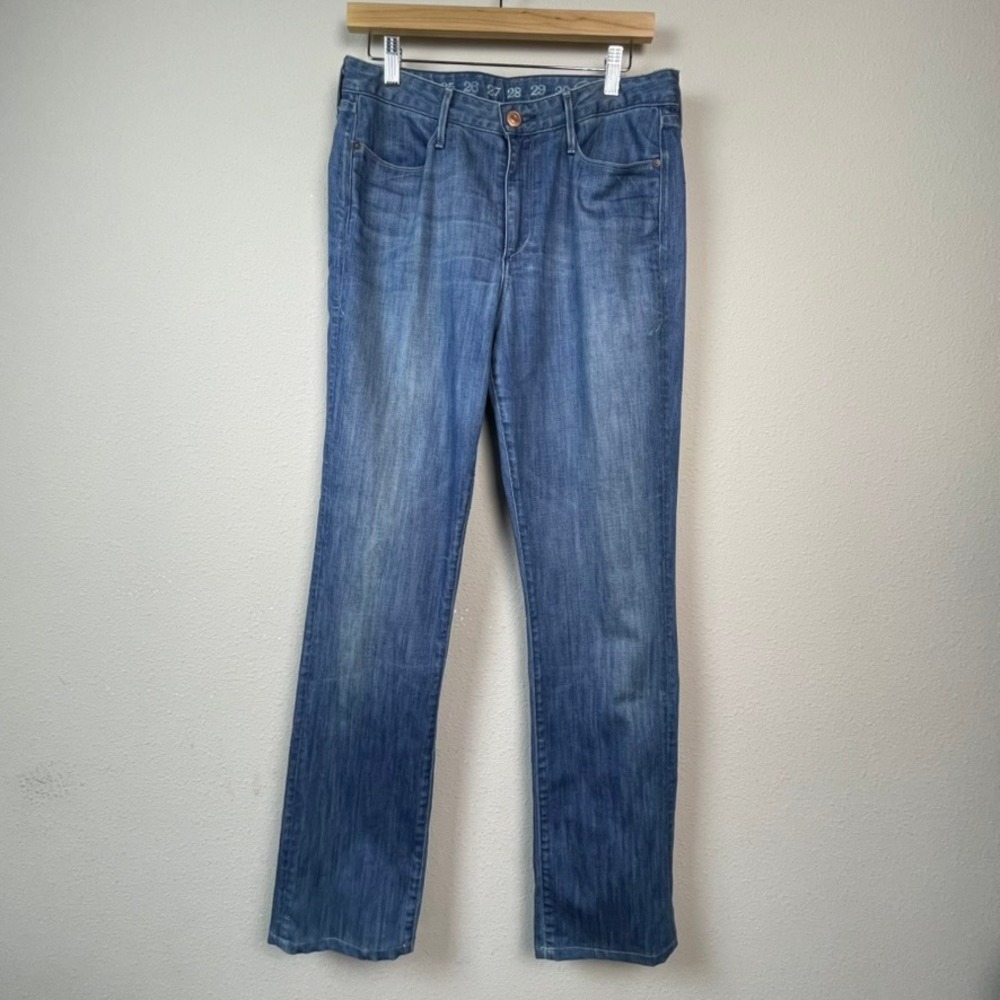 Earnest Sewn Straight Leg Mens Jeans 31 Blue Medium‎ Wash Excellent Made in USA